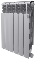 Биметаллический радиатор Royal Thermo Revolution Bimetall 500 2.0/Silver Satin (6 секций) - фото