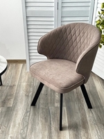 Стул с подлокотниками M-City Skat 670M05340 (B5 капучино/черный) - фото