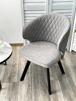 Стул с подлокотниками M-City Skat 670M05312 (B22 cерый/черный) - фото