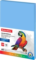 Офисная бумага BRAUBERG А4 80 г/м2 100 л 112453 (синий) - фото
