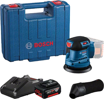 Эксцентриковая шлифмашина Bosch GEX 185-LI Professional 06013A5021 (с 1-м АКБ, кейс) - фото