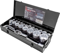 Набор трещотка с головками FORSAGE F-68263-9 (26 предметов) - фото