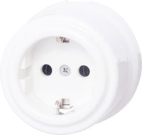 Розетка Bironi ОП Лизетта B1-101-01 (белый) - фото