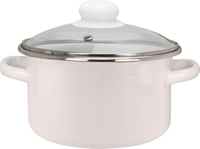 Кастрюля Эмаль 33-Б1612С (бисквит) - фото