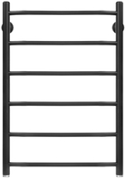 Полотенцесушитель Granula Трапеция 50х60 6 перекладин (нижнее подключение, черный матовый) - фото