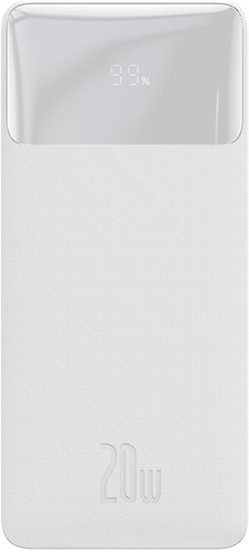 Внешний аккумулятор Baseus Bipow Fast Charge Power Bank 20W 10000mAh (белый) - фото