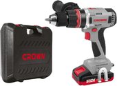 Дрель-шуруповерт Crown CT21090HMX-2 BMC (с 2-мя АКБ 2Ah, кейс) - фото