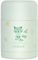 Термос для еды Miniland Thermy Dolce 600мл (бирюзовый/енот) - фото