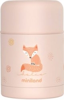 Термос для еды Miniland Thermy Dolce 600мл (розовый/лисенок) - фото