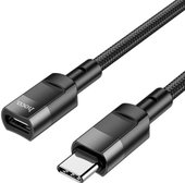 Кабель Hoco U107 USB Type-C - USB Type-C (1.2 м, черный) - фото