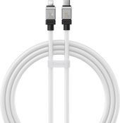 Кабель Baseus CoolPlay Series USB Type-C - Lightning (1 м, белый) - фото