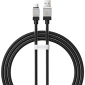 Кабель Baseus CoolPlay Series USB Type-A - USB Type-C (1 м, черный) - фото