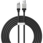 Кабель Baseus CoolPlay Series USB Type-A - USB Type-C (2 м, черный) - фото