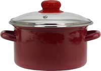 Кастрюля Эмаль 06-Б1612С (бордовый) - фото