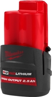 Аккумулятор Milwaukee M12 M12HB2.5 4932480164 (12В/2.5 Ач) - фото