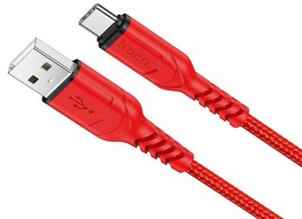 Кабель Hoco X59 Victory USB Type-A - USB Type-C (1 м, красный) - фото