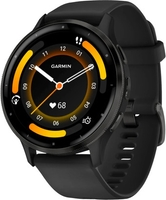 Умные часы Garmin Venu 3 (черный, с силиконовым ремешком) - фото