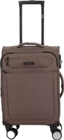 Чемодан-спиннер Grott 338-1001/3-20 (коричневый) - фото
