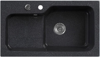 Кухонная мойка Belux SG-REC-HALF-8045 (черный) - фото