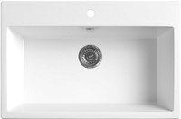 Кухонная мойка Belux Брюгге БР 7851 (белый кварц) - фото