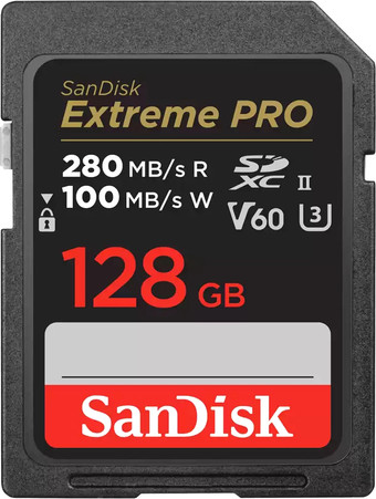 Карта памяти SanDisk Extreme PRO SDXC SDSDXEP-128G-GN4IN 128GB - фото