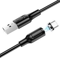Кабель Borofone BX41 USB Type-A - USB Type-C (1 м, черный) - фото