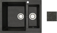 Кухонная мойка БелЭворс Duet L (черный, без сифона) - фото