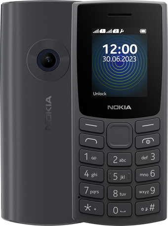 Кнопочный телефон Nokia 110 (2023) Dual SIM TA-1567 (угольный) - фото