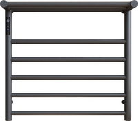 Полотенцесушитель Maxonor PL-TRE03-55-5-3 с полкой (серый, подключение слева) - фото