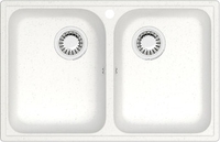 Кухонная мойка Berge BR-7322 (белый) - фото