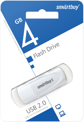 USB Flash SmartBuy Scout 4GB (белый) - фото