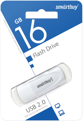 USB Flash SmartBuy Scout 16GB (белый) - фото