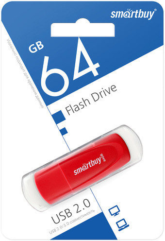 USB Flash SmartBuy Scout 64GB (красный) - фото