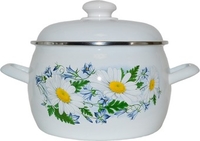 Кастрюля Лысьвенские эмали Ромашковое поле С-4213АП2/4 - фото