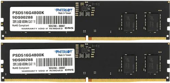 Оперативная память Patriot Signature Line 2x16ГБ DDR5 5600 МГц PSD532G5600K - фото