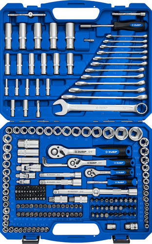 Универсальный набор инструментов Зубр 27674-H216 (216 предметов) - фото