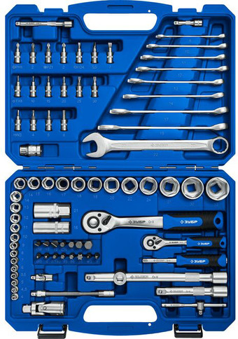 Универсальный набор инструментов Зубр 27635-H82_z01 (82 предмета) - фото
