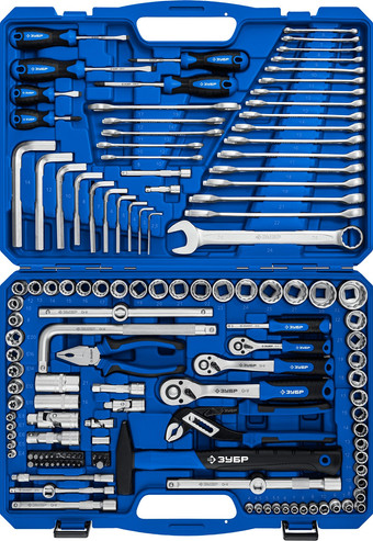 Универсальный набор инструментов Зубр 27670-H142 (142 предмета) - фото