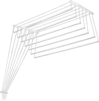 Сушилка для белья Comfort Alumin Euro Premium потолочная 7 прутьев 150 см (алюминий/белый) - фото