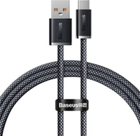 Кабель Baseus Dynamic Series Fast Charging Data Cable 100W USB Type-A - USB Type-C (1 м, серый) - фото