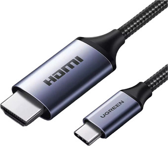 Кабель Ugreen СM565 90451 USB Type-C - HDMI (1.5 м, черный) - фото