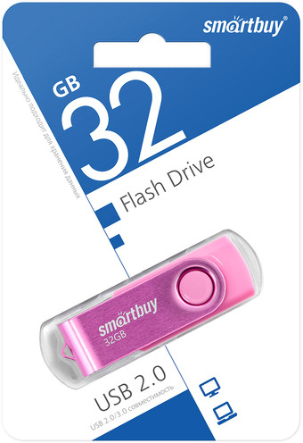 USB Flash SmartBuy Twist 32GB (розовый) - фото