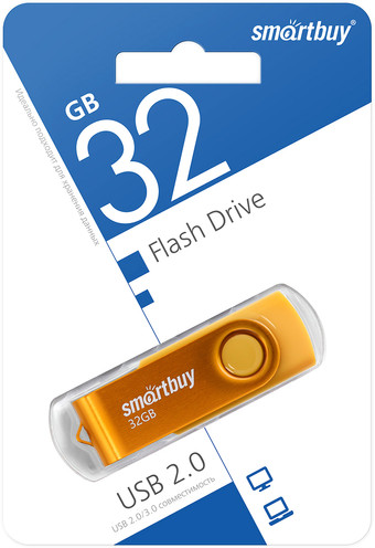 USB Flash SmartBuy Twist 32GB (желтый) - фото