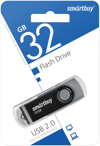 USB Flash SmartBuy Twist 32GB (черный) - фото