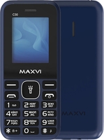 Кнопочный телефон Maxvi C30 (синий) - фото