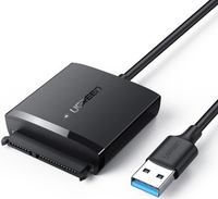 Кабель Ugreen CM257 60561 USB Type-A - SATA (черный) - фото