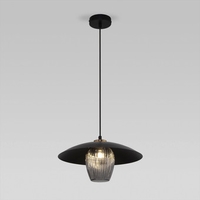 Подвесная люстра Евросвет 50259/1 черный/дымчатый - фото