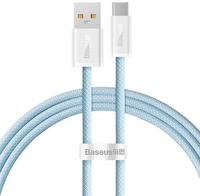 Кабель Baseus Dynamic Series CALD000703 USB Type-A - USB Type-C (2 м, голубой) - фото