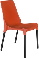 Стул Sheffilton SHT-S75 (красный/черный муар) - фото