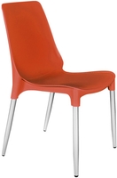 Стул Sheffilton SHT-S75-1 (красный/хром лак) - фото
